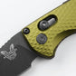 BENCHMADE Auto Immunity™  Woodland Green Aluminum  Wharncliffe AUTO OPENING