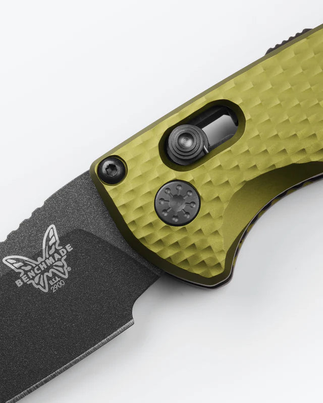 BENCHMADE Auto Immunity™  Woodland Green Aluminum  Wharncliffe AUTO OPENING