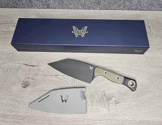 B-USA 4010BK-01  STATI*N KNIFE OD GREEN/ BLACK