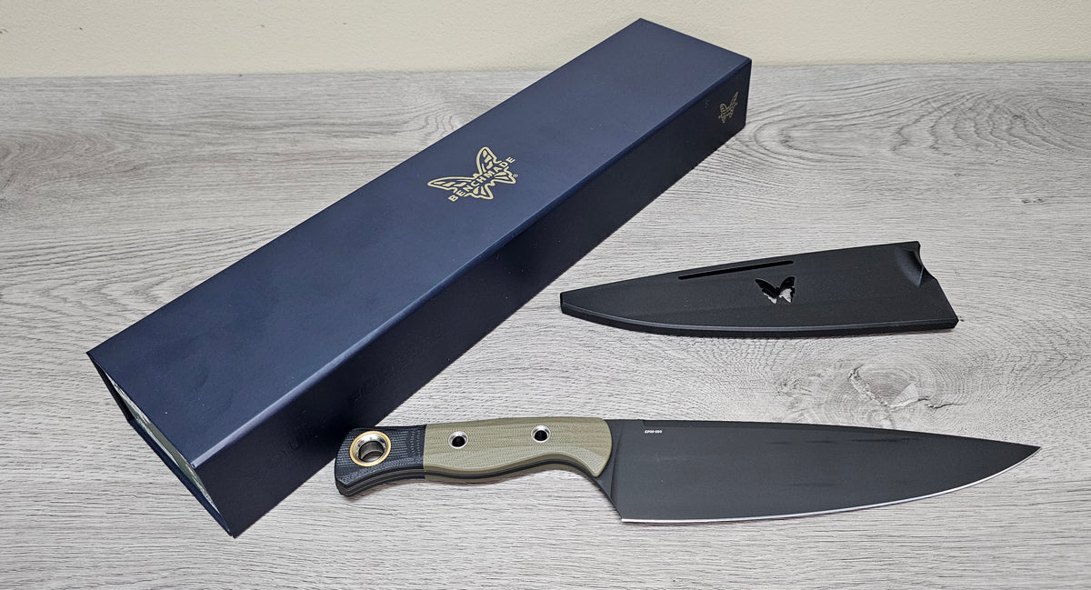 B-USA 4025BK-01  -8" CH3F KNIFE OD GREEN/ BLACK