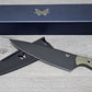 B-USA 4025BK-01  -8" CH3F KNIFE OD GREEN/ BLACK