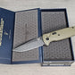 B-USA 4300BK-02 "CLA"MAGNA CUT STEEL GREEN G10 AUTO OPENING (NON 0TF) KNIFE . MADE on a BENCH in Oregon