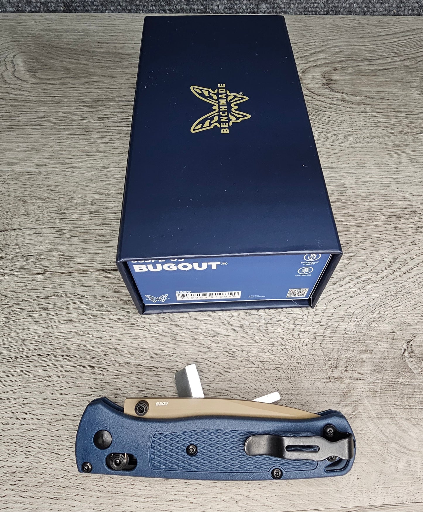 B-USA 535FE-05 CRATER BLUE BUGO*T MADE on a BENCH in Oregon