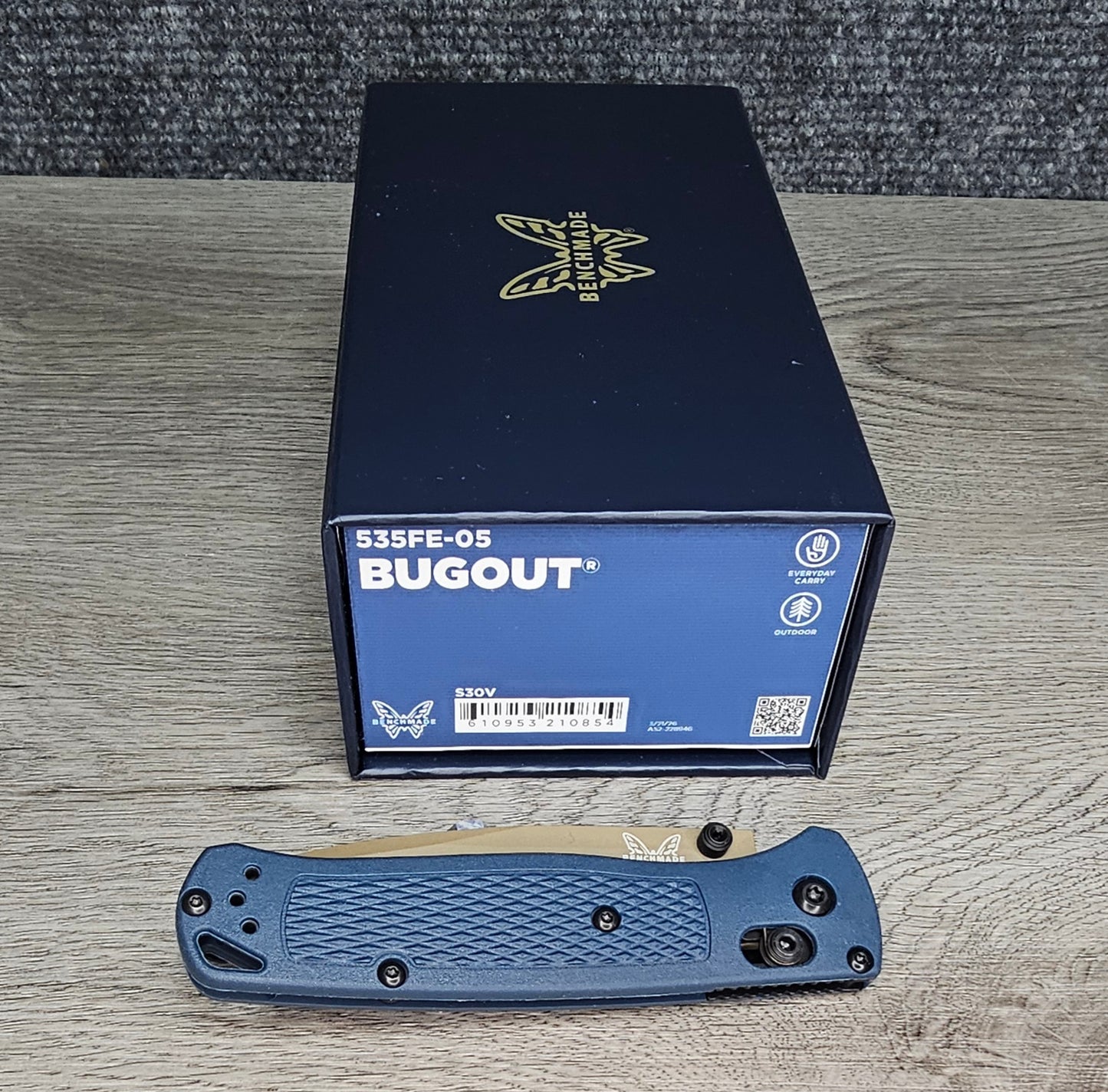 B-USA 535FE-05 CRATER BLUE BUGO*T MADE on a BENCH in Oregon