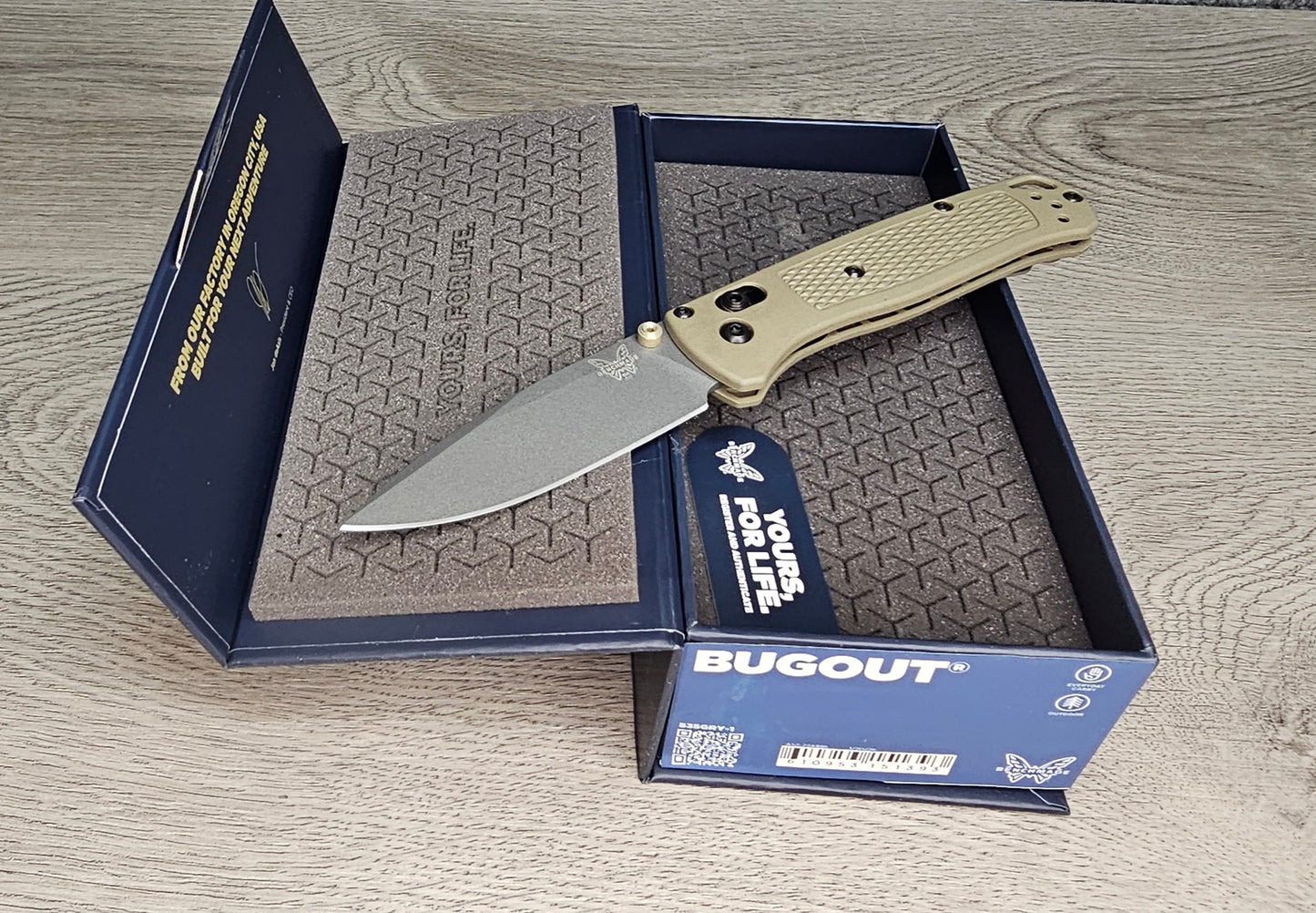 B-USA 535GRY-1 RANGER GREEN BUGO*T MADE on a BENCH in Oregon