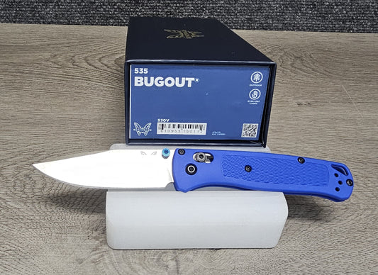 B-USA 535  BUGO*UT BLUE  MADE on a BENCH in Oregon