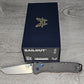 B-USA  537-09 BA*LOUT CARBON FIBER W/ BLUE ACCENTS TANTO   MADE on a BENCH in Oregon