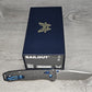 B-USA  537-09 BA*LOUT CARBON FIBER W/ BLUE ACCENTS TANTO   MADE on a BENCH in Oregon