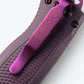 BENCHMADE SHOOTOUT PURPLE GRIVORY TANTO OUT THE FRONT KNIFE #5370GY-06