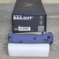 B-USA  537FE-02  BA*LOUT CRATER BLUE ALUMINUM. MADE on a BENCH in Oregon