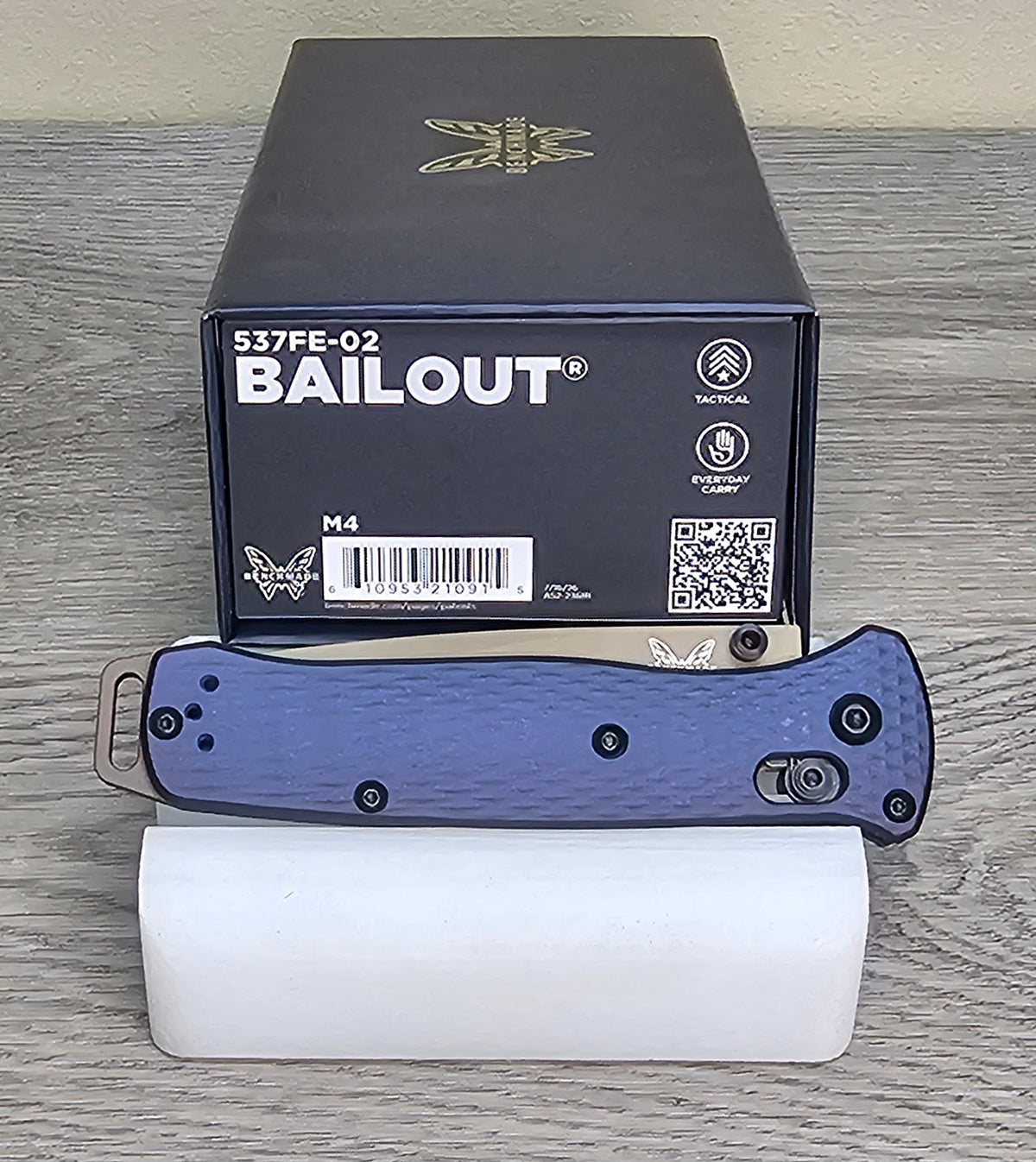 B-USA  537FE-02  BA*LOUT CRATER BLUE ALUMINUM. MADE on a BENCH in Oregon