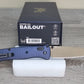 B-USA  537FE-02  BA*LOUT CRATER BLUE ALUMINUM. MADE on a BENCH in Oregon