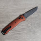 B-USA  537BK-06 BA*LOUT TANTO SERATED BURNT COPPER ALUMINUM.  MADE on a BENCH in Oregon