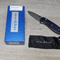 B-USA 585-03  M*NI BARRAGE BLUE CANYON MADE on a BENCH in Oregon