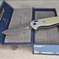 B-USA 593BK  PS*K GRAY & OD GREEN MADE on a BENCH in Oregon USA