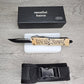 ESSENTIAL KNIVES "THE ESSENTIAL 7"  WE THE PEOPLE Out The Front Knife DROP POINT Blade