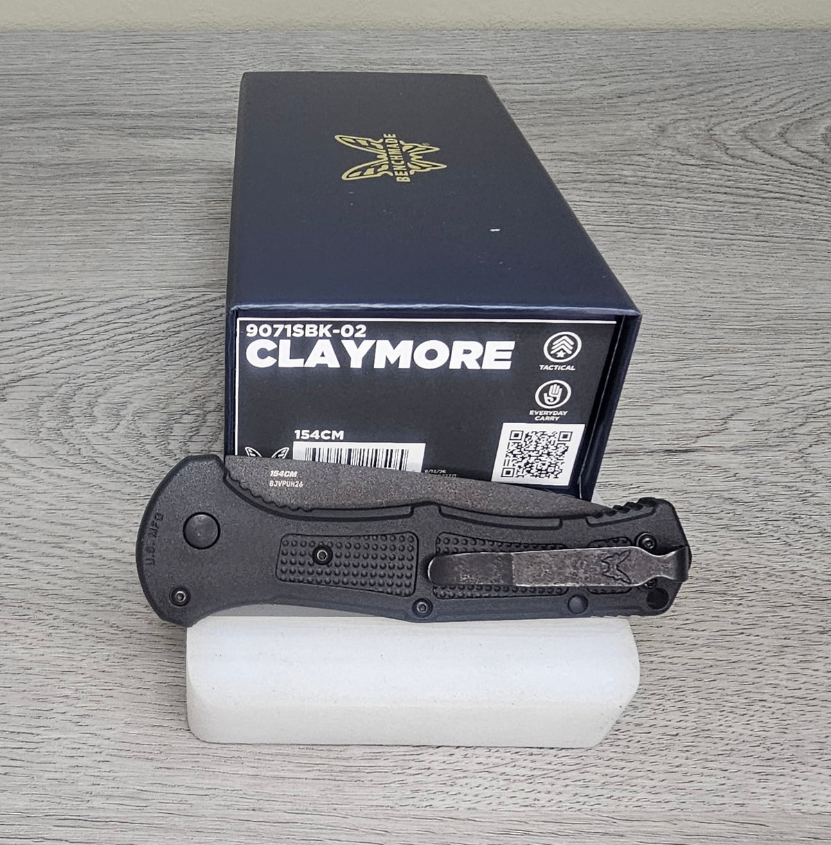 B-USA 9071SBK-02 CLAYM*RE AUTO OPENING (NON 0TF) KNIFE . MADE on a BENCH in Oregon (Copy)
