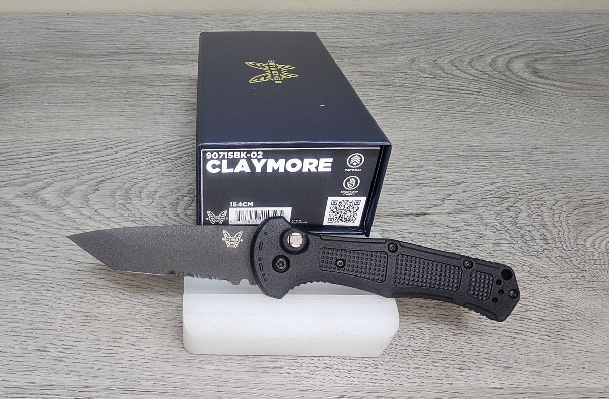 B-USA 9071SBK-02 CLAYM*RE AUTO OPENING (NON 0TF) KNIFE . MADE on a BENCH in Oregon (Copy)