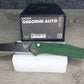 B-USA 9400BK OSBOURN* AUTO. GREEN ALUMINUM. MADE on a BENCH in Oregon
