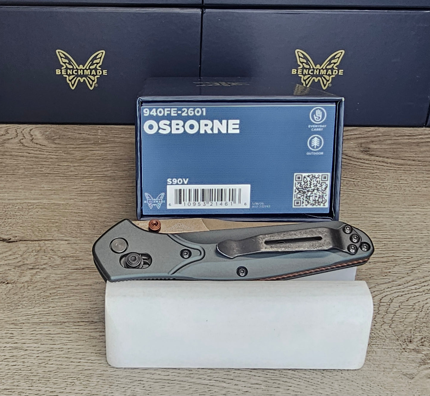 B-USA 940FE-2601  OSBOURN*  Taiga Green aluminum. MADE on a BENCH in Oregon