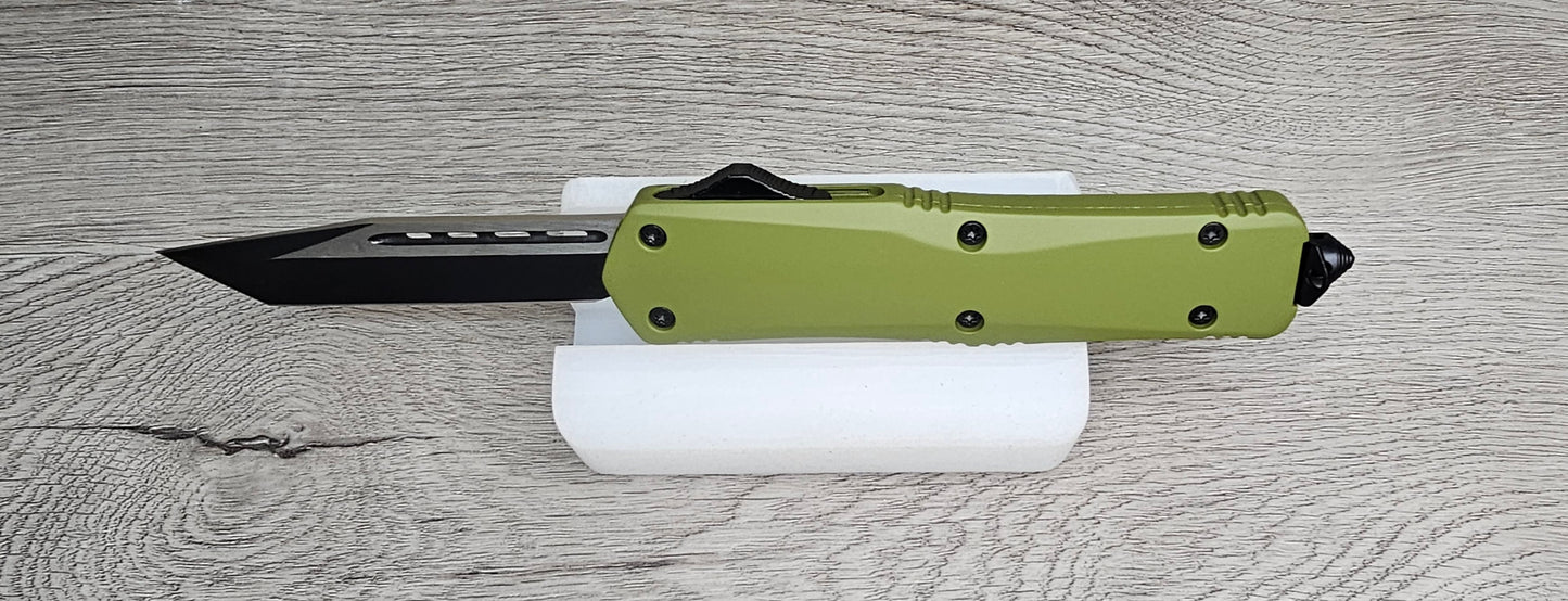 ESSENTIAL KNIVES "THE ESSENTIAL 9" OD GREEN Out The Front Knife TANTO Blade