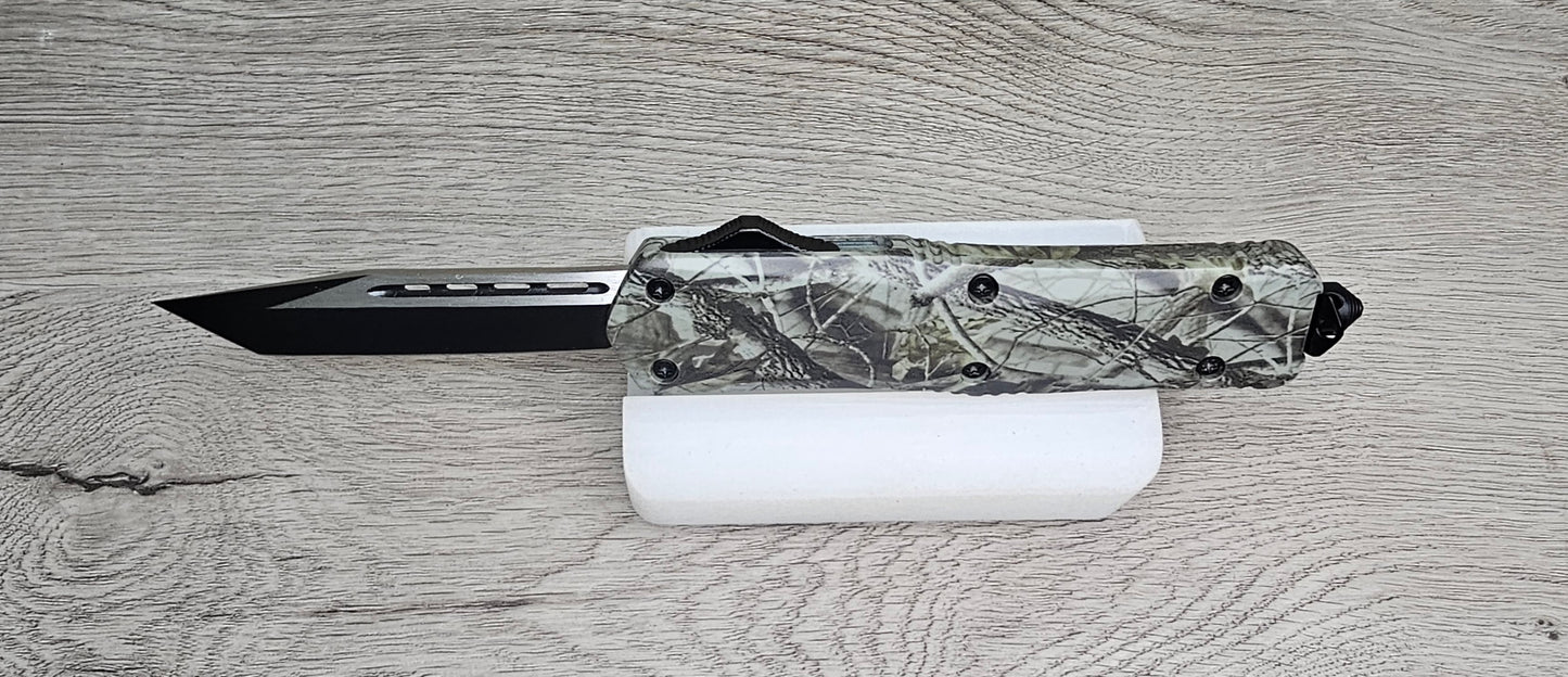 ESSENTIAL KNIVES "THE ESSENTIAL 9"CAMO  Out The Front Knife TANTO  Blade