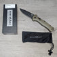 B-USA 9070BK-1 CLAYM*RE AUTO OPENING (NON 0TF) RANGER GREEN KNIFE . MADE on a BENCH in Oregon