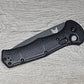 B-USA 9070SBK CLAYM*RE AUTO OPENING (NON 0TF) BLACK SERRATED KNIFE . MADE on a BENCH in Oregon