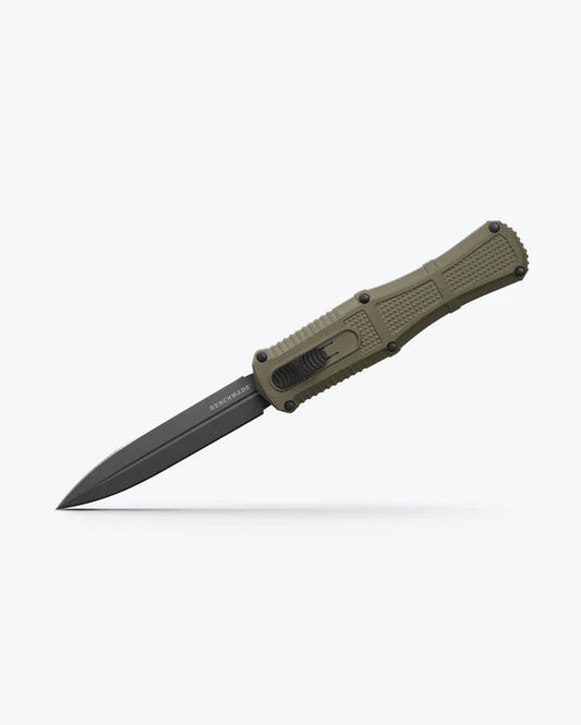 BENCHMADE CLAYMORE RANGER GREEN GRIVORY OUT THE FRONT DAGGER #3370GY-1