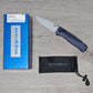 B-USA  535SL-13 BUGO*T  BLUE ALUMINUM MADE on a BENCH in Oregon