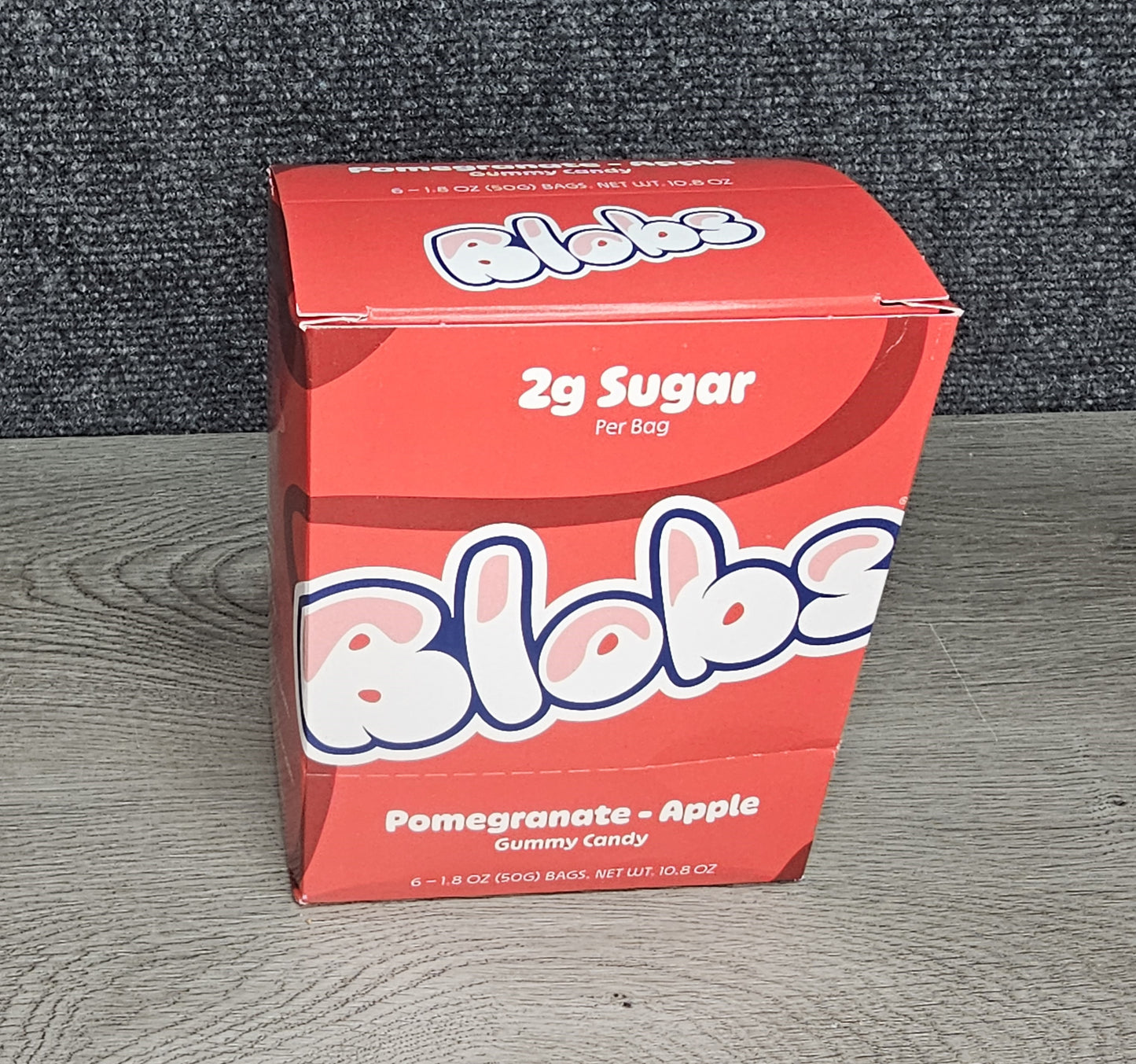 Blobs Pomegranate Apple Gummy Candy 1.8oz 6 count in display box