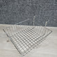 CHROME SHALLOW WIRE BASKET 12X12X4" FOR SLATWALL OR PEGBOARD #SW-SBSKC
