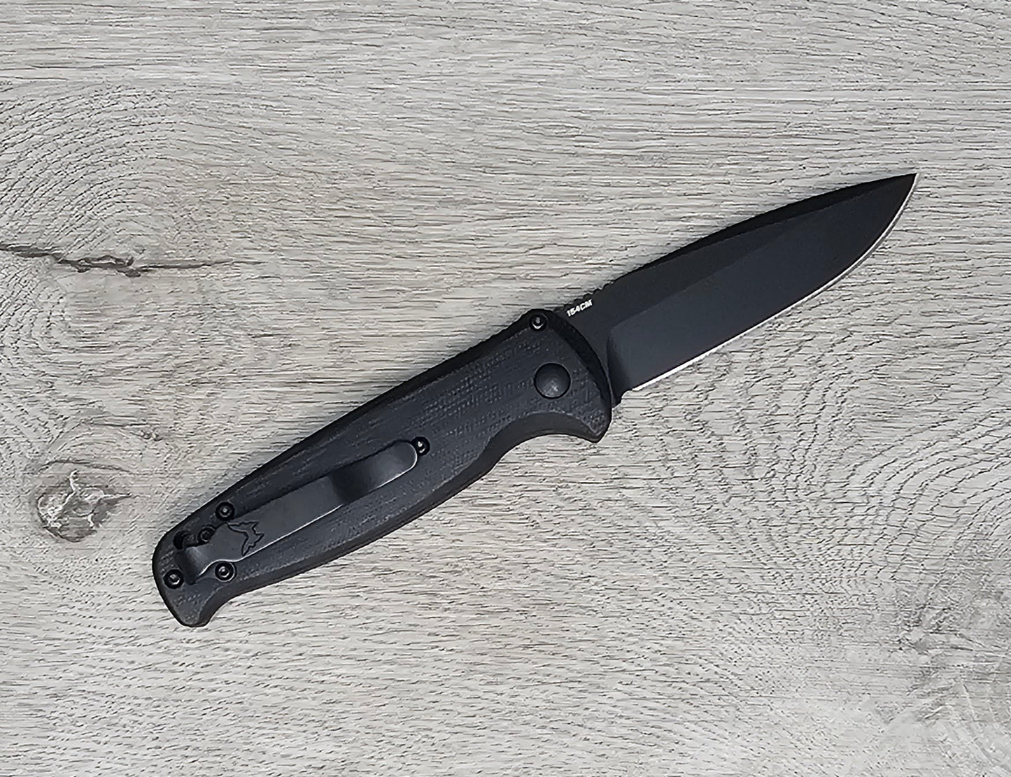 B-USA 4300BK "CLA" BLACK G10 AUTO OPENING (NON 0TF) KNIFE . MADE on a BENCH in Oregon