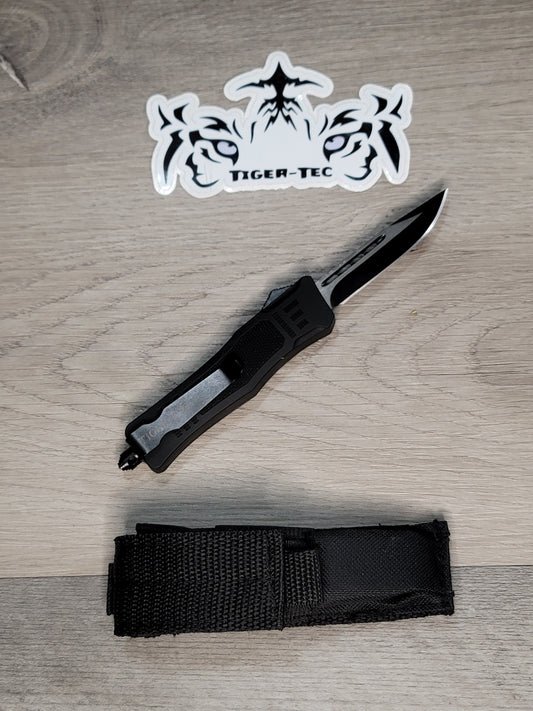 Tiger Tec Defender Black Out The Front Knife Drop Point Blade