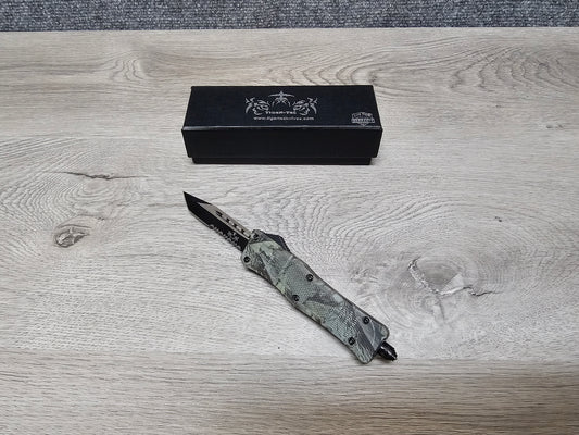 Tiger Tec Defender CAMO Out The Front Knife TANTO  Blade