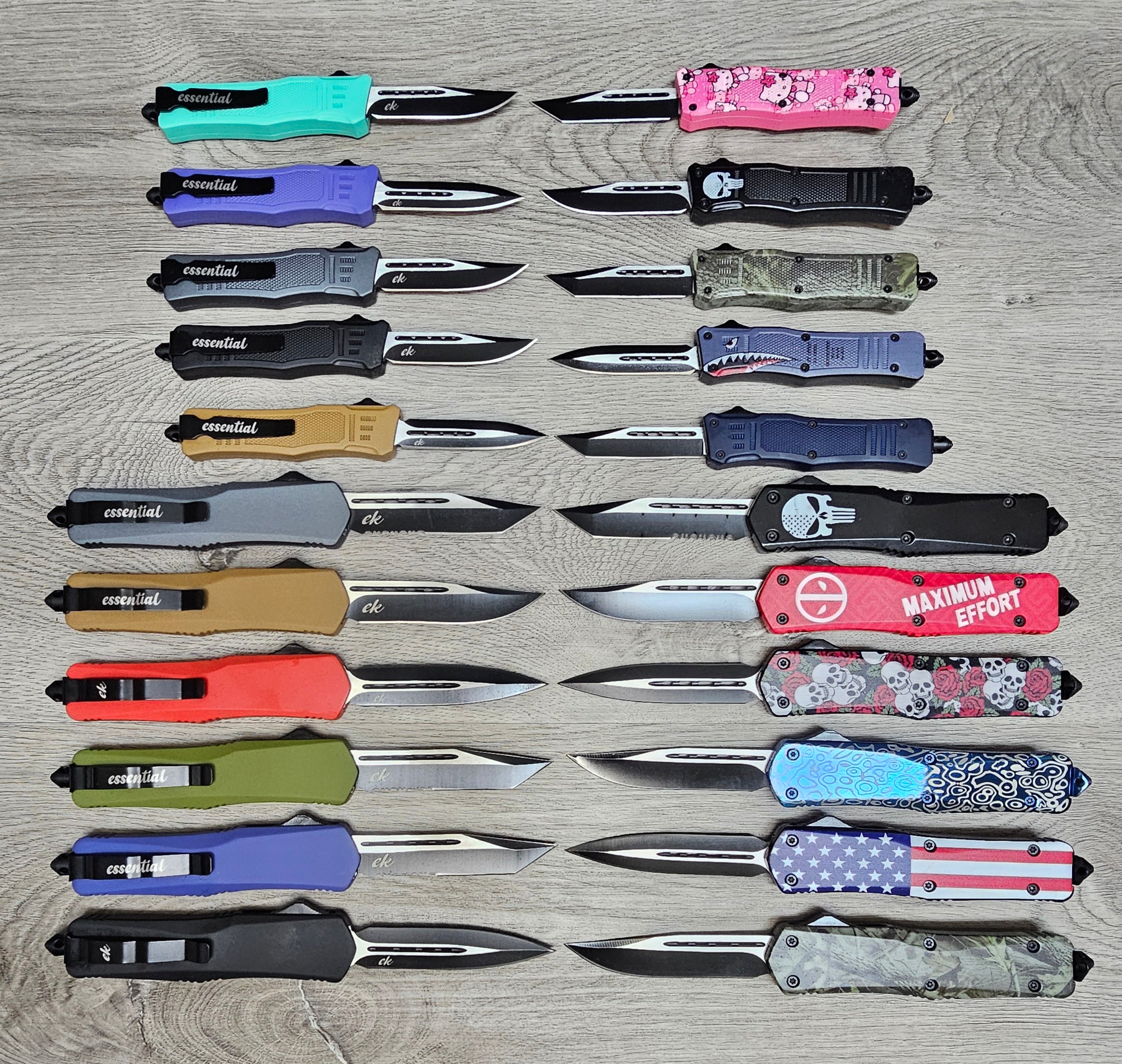 ESSENTIAL KNIVES "THE ESSENTIAL COMPLETE PACK" 22 PACK: 1 OF EACH COLO ...