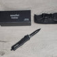 ESSENTIAL KNIVES "THE ESSENTIAL 7" BLACK Out The Front Knife DAGGER Blade