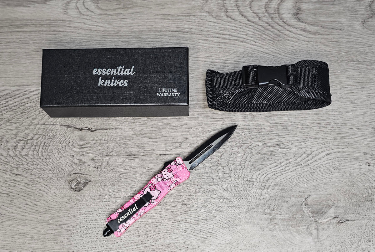 ESSENTIAL KNIVES "THE ESSENTIAL 7" KITTY CAT  Out The Front Knife 4 BLADE TYPES