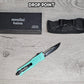 ESSENTIAL KNIVES "THE ESSENTIAL 7" TIFFANY BLUE Out The Front Knife 3 BLADE TYPES