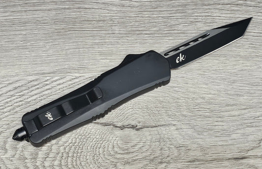 ESSENTIAL KNIVES "THE ESSENTIAL 9"BLACK  Out The Front Knife Tanto Blade