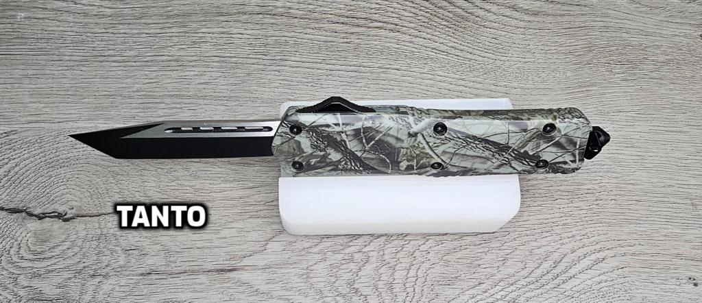 ESSENTIAL KNIVES "THE ESSENTIAL 9" CAMO Out The Front Knife 4 BLADE TYPES