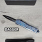 ESSENTIAL KNIVES "THE ESSENTIAL 9" COBALT Out The Front Knife 4 BLADE TYPES