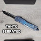 ESSENTIAL KNIVES "THE ESSENTIAL 9" COBALT Out The Front Knife 4 BLADE TYPES