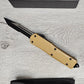 ESSENTIAL KNIVES "THE ESSENTIAL 9" COYOTE Out The Front Knife Tanto Blade