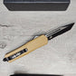 ESSENTIAL KNIVES "THE ESSENTIAL 9" COYOTE Out The Front Knife Tanto Blade