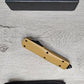 ESSENTIAL KNIVES "THE ESSENTIAL 9" COYOTE Out The Front Knife Tanto Blade