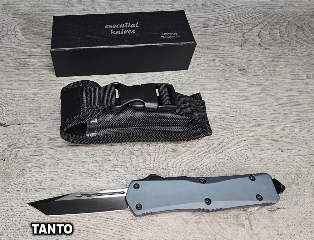 ESSENTIAL KNIVES "THE ESSENTIAL 9" GRANITE Out The Front Knife 4 BLADE TYPES