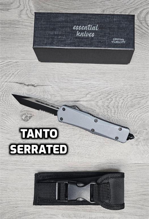 ESSENTIAL KNIVES "THE ESSENTIAL 9" GRANITE Out The Front Knife 4 BLADE TYPES