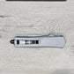 ESSENTIAL KNIVES "THE ESSENTIAL 9" GRANITE Out The Front Knife TANTO SERRATED  Blade