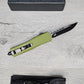 ESSENTIAL KNIVES "THE ESSENTIAL 9" OD GREEN Out The Front Knife DROP POINT Blade
